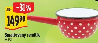 Smaltovaný rendlík