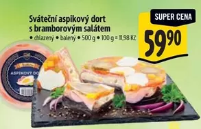 Super - Sváteční aspikový dort s bramborovým salátem