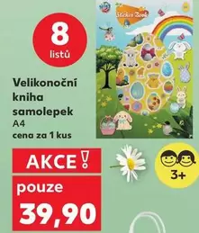 Velikonoční kniha samolepek A4