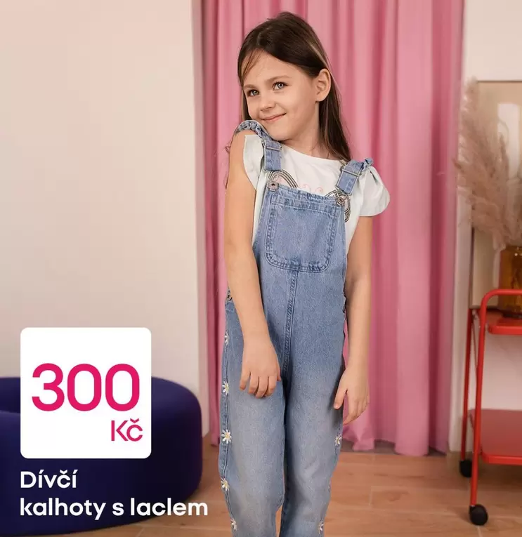 Dívčí kalhoty s laclem