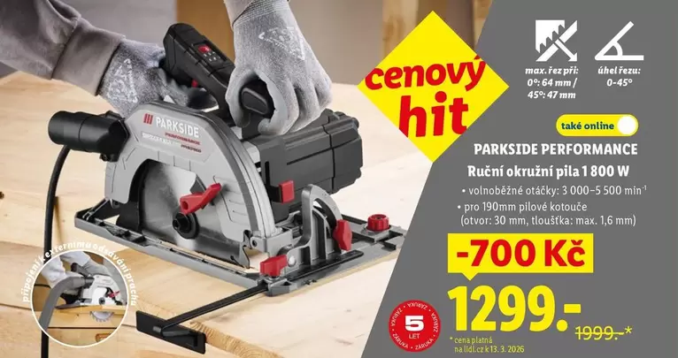 Pila - Ruční okružní pila 1 800 W