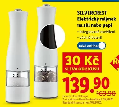 Elektrický mlýnek na sůl nebo pepř