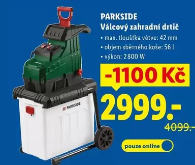 Válcový zahradní drtič