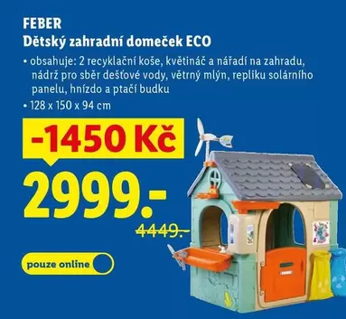 Dětský zahradní domeček ECO