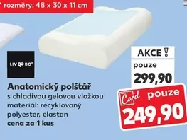 Anatomický polštář s chladivou gelovou vložkou