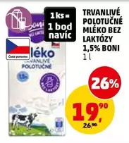 TRVANLIVÉ POLOTUČNÉ MLÉKO BEZ LAKTÓZY