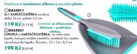 DA35011 2v1 KARTÁČOSTERKA na lahve, délka 34 cm, průměr 4,5 cm, DA35031 LOPATKA a SMETÁČKOSTERKA