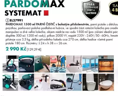 PARDOMAX SYSTEMAT PARNI ČISTIČ