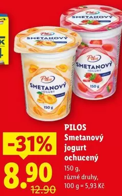 Smetanový jogurt ochucený