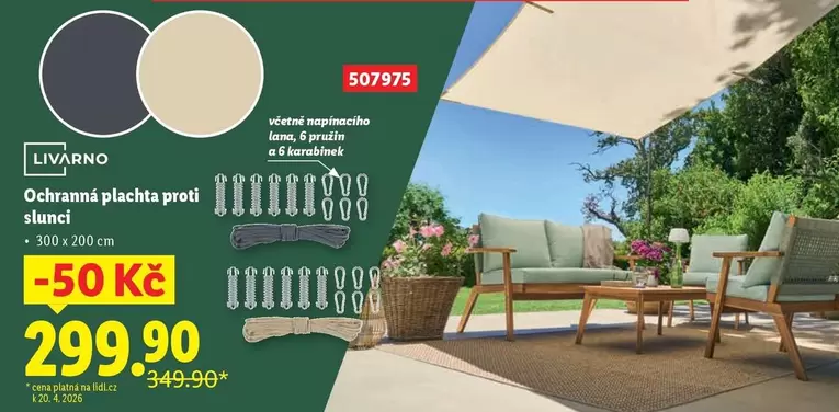 Ochranná plachta proti slunci