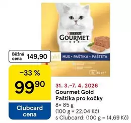 Gourmet Gold Paštika pro kočky