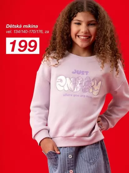 Just - D	ilde{t}sk	ilde{a} mikina vol. 134/140-170/176