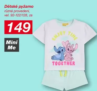 Dětské pyžamo, vel. 92-122/128