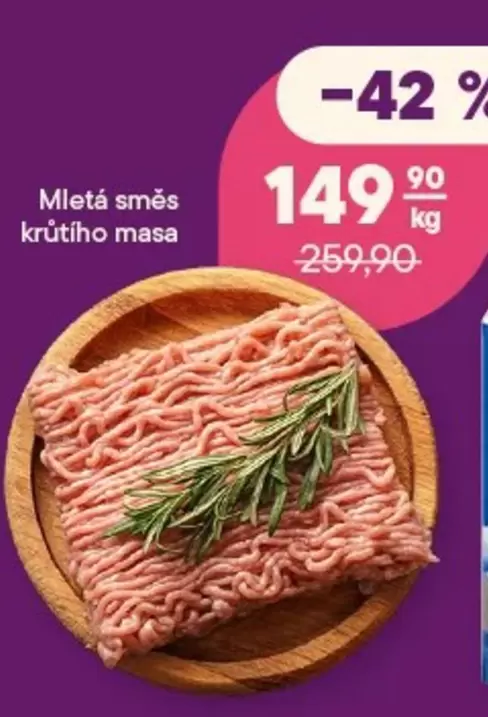 Mletá směs krůtího masa