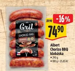 Chorizo BBQ klobáska