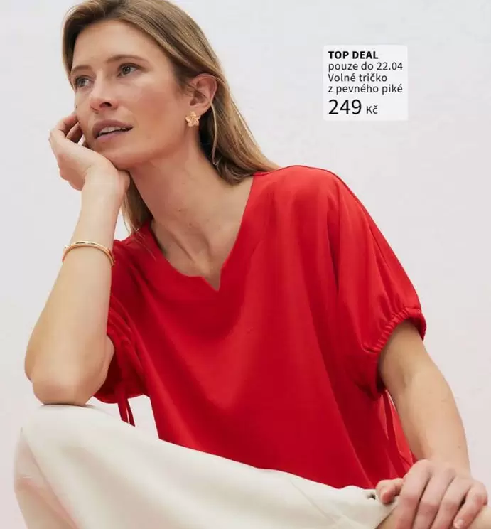 Volné tričko z pevného piké