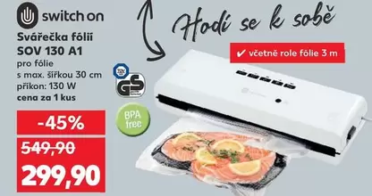 Switch - Svřečka fólií SOV 130 A1 pro fólie