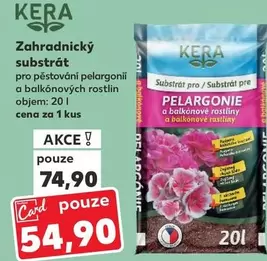 Zahradnický substrát pro pěstování pelargonií a balkónových rostlin