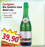 Super - Bio šumivé víno demi sec.