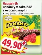 Super - Banánky v čokoládě s ovocnou náplní