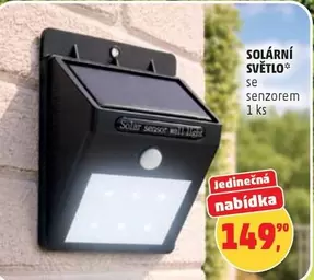 Solární světlo se senzorem