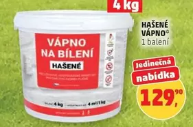 VÁPNO NA BÍLENÍ HAŠENÉ