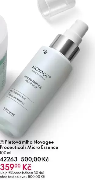 Pleťová mlha Novage+ Proceuticals Micro Essence Mist 800 ml