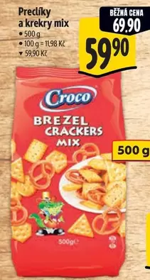 Preclíky a krekry mix