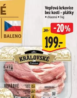 Vepřová krkovice bez kosti - plátky