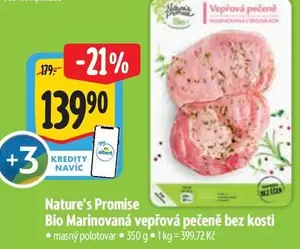 Bio Marinovaná vepřová pečeně bez kosti