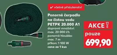 Ponorné čerpadlo na čistou vodu PETPK 20.000 A1