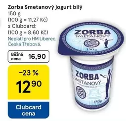 Smetanový jogurt bílý