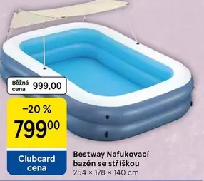 Nafukovací bazén se střiškou