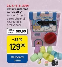 Dětský automat se zvířátky