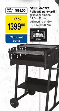 Pojízdný párty gril grilovací plocha