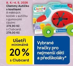 Play - Clemmy Autíčko s kostkami