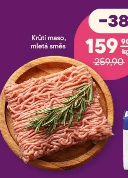 Krůtí maso, mletá směs