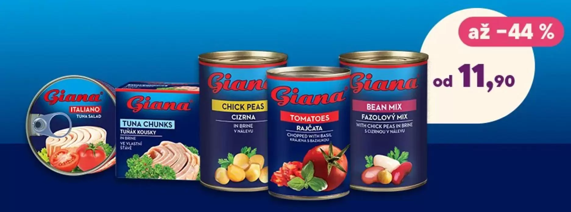 Tuna Chunks, Chick Peas, Tomatoes, Beans