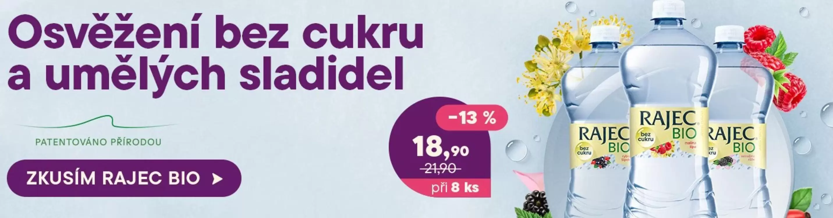 Osvěžení bez cukru a umělých sladidel