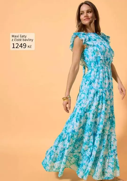 Maxi šaty z čisté bavlny