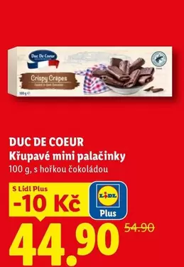 Plus - Křupavé mini palačinky s hořkou čokoládou