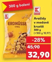 Arašídy v medové krustě