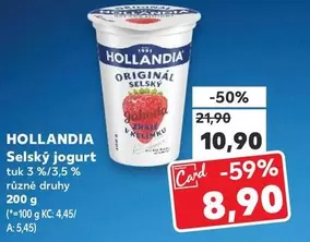 Selský jogurt tuk 3%/3,5 % různé druhy