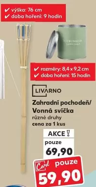 Zahradní pochodně/ Vonnná svíčka