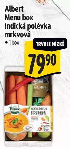 Menu box Indická polévka mrkvová