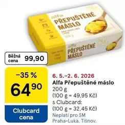 Alfa - Přepuštěné máslo