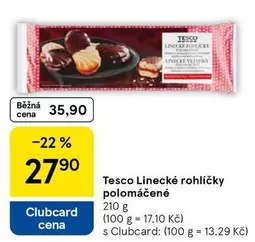 Linecké rohlíčky polomáčené