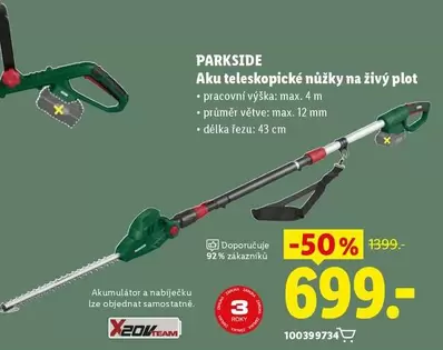 Aku teleskopické nůžky na živý plot