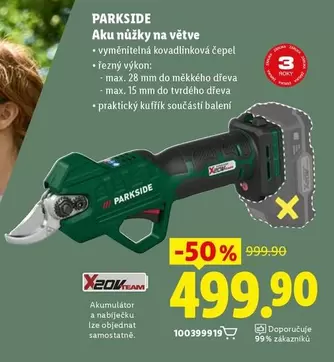 Aku nůžky na větve