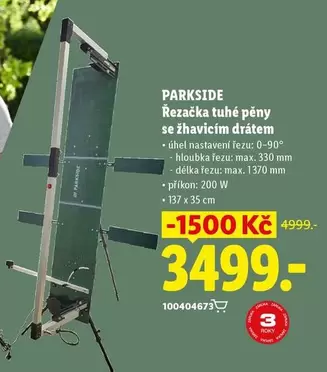 Řezačka tuhé pěny se žhavicím drátem